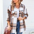 thumbnail image 1 of MASRIN Chandails en Molleton Graphiques pour Femmes Grande Taille Hauts pour Femmes Automne Décontracté Manches Longues Col Rond Chandails en Molleton avec Poches Couleur Unie Coupe Ample Blouse Chemises Femmes Manches Longues Hauts et Blouse, 1 of 6