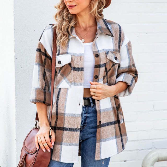 MASRIN Chandails en Molleton Graphiques pour Femmes Grande Taille Hauts pour Femmes Automne Décontracté Manches Longues Col Rond Chandails en Molleton avec Poches Couleur Unie Coupe Ample Blouse Chemises Femmes Manches Longues Hauts et Blouse