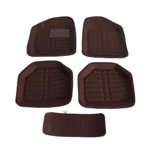 Car Universal Car Floor Mat Indentation Full Surround Car Floor Mat Rainproof Wear Proof Leather Car Floor Pad