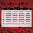 thumbnail image 3 of Men's Retro Halloween Quarter Button Collar Sweatshirt Haunted House Acting Essential Partially Buttoned Pullover Vintage Horror Print Last-Minute Halloween Party, 3 of 4