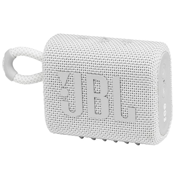 Open Box - JBL Go 3 Portable Waterproof Bluetooth Speaker - White