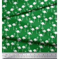 thumbnail image 3 of Soimoi Crepe Silk Fabric Flamingo Bird Decor Fabric Printed Yard 42 Inch Wide, 3 of 3