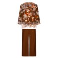 thumbnail image 4 of Pisexur Pyjama de Noël pour Femmes Ensemble Deux Pièces Tendance des Fêtes Imprimé Flocon de Neige Pyjamas de Noël Décontractés Manches Longues Col Rond Hauts Pantalons de Pyjama Tenue de Nuit, 4 of 5