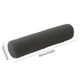 thumbnail image 3 of HHBEAUTY Round Pillow, Cervical Neck Roll Memory Pillow, Bolster Pillow, Round Neck Support for Sleeping | Bolster for Bed, Legs, Back and Yoga, Removable And Washable, Dark Gray, 3 of 6