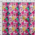 thumbnail image 4 of oneOone Cotton Poplin Medium Pink Fabric Abstracts Craft Projects Decor Fabric Printed By The Yard 56 Inch Wide, 4 of 5