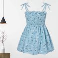 thumbnail image 2 of RKSTN Robe pour Tout-Petites Filles Robe à Manches Longues Été Tout-Petite Bébés Filles Robe à Bretelles Sans Manches Imprimé Graphique Vêtements pour Enfants, 2 of 9