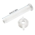 thumbnail image 4 of MYG 2 Pack White Plastic Toilet Seat Hinge Bolt Screw Nut Kit, 6cm Screws & 2.7cm Nuts, Easy Installation, Rust Resistant, Compatible with Most Toilets, 4 of 10