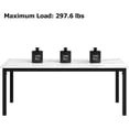 thumbnail image 3 of 71" Industrial Dining Table for 8 – Sturdy Metal Legs Kitchen Table for Dining Room, Home Office and Living Room, 3 of 7