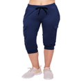 thumbnail image 1 of CHOK Pantalon Cargo Jogger Décontracté Super Doux pour Femmes Noir G, 1 of 6