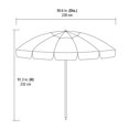 thumbnail image 2 of Mainstays 8 ft. Beach Umbrella, 2 of 5