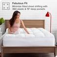 thumbnail image 3 of Bare Home Pillow-Top Mattress Pad, Reversible Topper, Full, 3 of 8