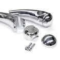 thumbnail image 1 of Krator Custom Chrome Motorcycle 1" Handlebar 4.5" Risers Compatible with Yamaha V-Star Vstar V Star XVS 1100 Custom, 1 of 4