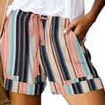 thumbnail image 4 of DPTALR Womens Plus Size Print Comfy Drawstring Casual Elastic Waist Pocket Loose Shorts Pants, 4 of 5