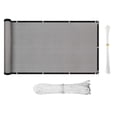 thumbnail image 2 of Balcony Shade Net Balcony Privacy Accessories Cover Anti-corrosive Screen Cover Weather-Resistant Fence Windscreen for Outdoor Backyard Patio Grey, 2 of 9