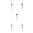 thumbnail image 2 of mmirethe Multiple Styles And Colors Wind Chimes For Wide Application Unique Style Wind Chime Pendant green锛坮oundwood锛?5Set, 2 of 6