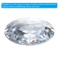 thumbnail image 4 of Unique Bargains 40mm Flat Back Round Acrylic Rhinestones, 50 Pack Plastic Circle Gems for Jewelry Making Costume, White, 4 of 6