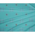 thumbnail image 4 of oneOone Polyester Lycra Fabric Check Kasuri Print Fabric By The Yard 56 Inch Wide, 4 of 4