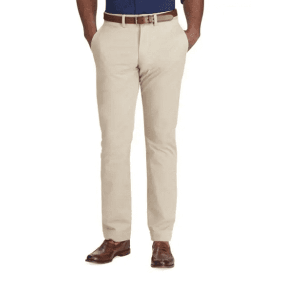 POLO RALPH LAUREN Pantalon Chino Extensible Coupe Classique Beige 58B x 30