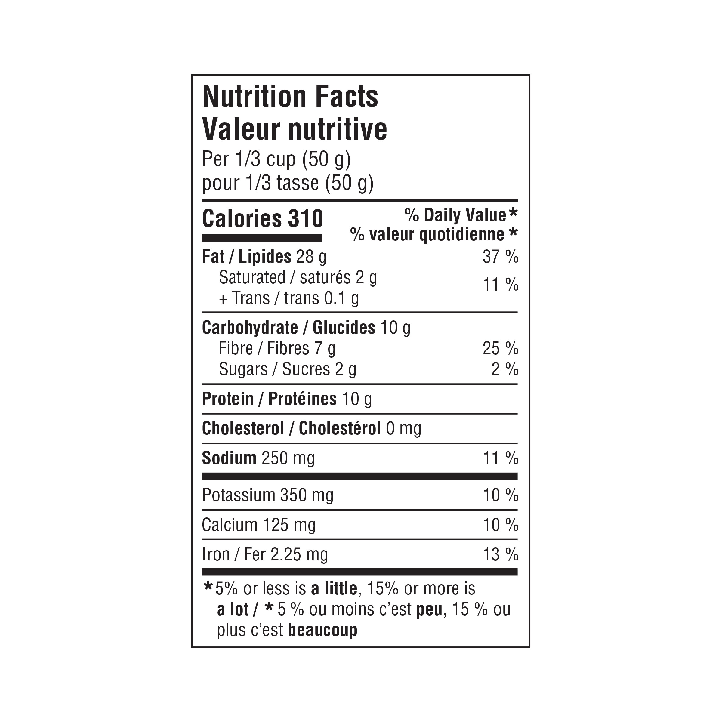 Amandes aromatisées Sel de mer et poivre noir Great Value, Vegan, Casher, 200 g