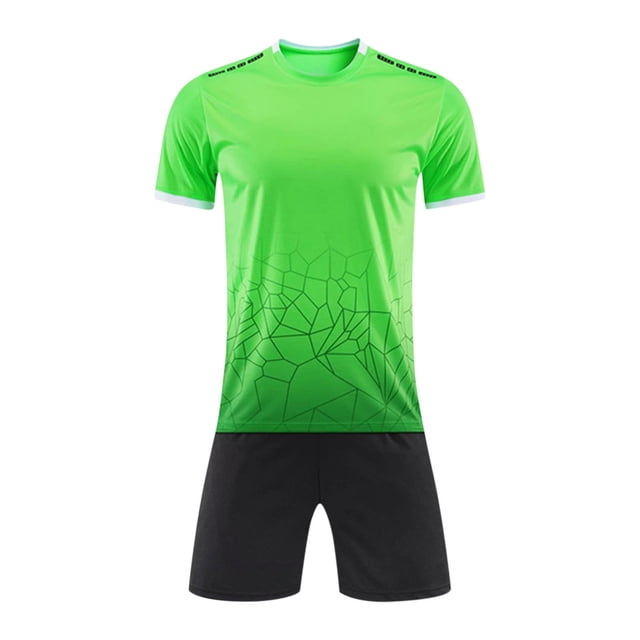 RXIRUCGD 2025 Vêtements d'Été pour Enfants Ensemble Décontracté à Manches Courtes Col Rond avec Shorts Sport Respirant