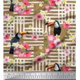 thumbnail image 1 of Soimoi Poly Georgette Fabric Dot & Pretzels Food Decor Fabric Printed Yard 52 Inch Wide, 1 of 3