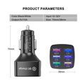 thumbnail image 3 of 75W Car Charger Quick Charge 3.0 6 Ports USB Charger For Portable Mobile Phone Charger,Charger Adapter ,Multi-Device Charger, 3 of 5