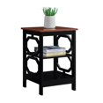 thumbnail image 3 of Convenience Concepts Omega Table d'Appoint, Fini Bois Cerisier et Noir, 3 of 5