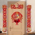 thumbnail image 4 of Chmadoxn Home Decor, Room Decor, Wall Decor New Year Decoration Paper Couplets Set With Chunlian Character Window Sticker For Spring Festival Party Home Decor Paper Chinese Couplets, 4 of 7