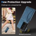 thumbnail image 3 of Leather Stand Case For Samsung Shockproof Card Slot Phone Cover, S21fe Brown, 3 of 6
