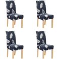 thumbnail image 1 of 2PCS/4PCS tretch Dining Chair Covers Removable Washable Seat Covers for Hotel Dining Room Wedding Banquet Decor ... (4, 15), 1 of 1