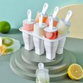 thumbnail image 2 of Ice Cream Molds Popsicle Silicone Collapsible Popsicles Molds - Silicone Ice Pop-Molds, Easy Release Ice Cream Mold, Reusable Popsicle Stick with for Homemade Popsicles & Ice Cream, 2 of 7