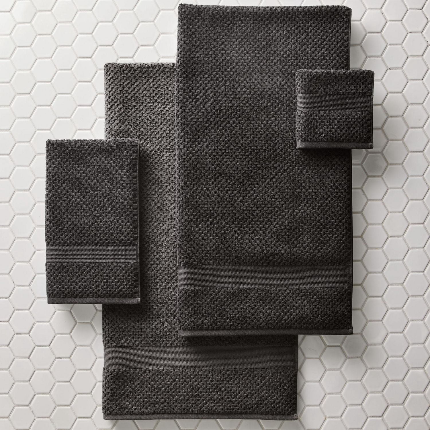 Better Homes & Gardens Signature doux Popcorn Texture Collection serviettes à main