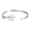 thumbnail image 3 of Women Guitar Charm Cuff Bracelet Bangles Stainless Steel Music Gift Accessory, 3 of 4