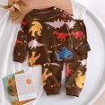 thumbnail image 2 of Pisexur Tenue d'Automne pour Bébé Fille Garçon, Ensemble 2 Pcs, Ensembles de Pyjamas pour Tout-Petit Bébé, Chandails à Col Rond à Manches Longues et Pantalons, Mode Décontractée, Ensemble de Vêtements de Nuit en Coton pour Garçons, 3 Mois à 6 Ans, 2 of 3