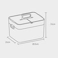 thumbnail image 3 of Empty Medicine Carrying Box Large Capacity Clear Window Box for First Aid Kit Emergency Cosmetics, 3 of 3