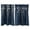 D, variant on Short Curtain Rod Pocket Polyester Curtains 74 cm x 61 cm Navy Blue with Bow Ties and Checkered Border