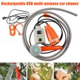 thumbnail image 2 of CAROOTU Trousse de Douche Extérieure Maison USB Rechargeable Portable Polyvalente Douche de Voiture, 2 of 5