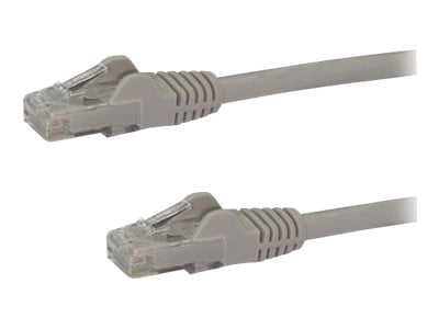 StarTech.com 4ft CAT6 Ethernet Cable, 10 Gigabit Snagless RJ45 650MHz 100W PoE Patch Cord, CAT 6 10GbE UTP Network Cable w/Strain Relief, Gray, Fluke Tested/Wiring is UL Certified/TIA - Category 6 - 24AWG (N6PATCH4GR) - Patch cable - RJ-45 (M) to RJ-45 (M) - 4 ft - UTP - CAT 6 - molded, snagless - gray