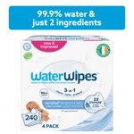 WaterWipes Nouveau-né sensible & Les bébés espiègles, 99.9% Eau non parfumée & Hypoallergénique