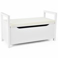 thumbnail image 1 of Costway Shoe Bench Storage Ottoman Rack Cushion Seat Bedroom Hallway, 1 of 10