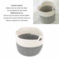 thumbnail image 4 of Collapsible Laundry Hamper, Foldable Laundry Basket Mess Proof Multipurpose Large Capacity  For Home White, Grey,White, Black White, 4 of 8