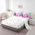 thumbnail image 3 of YST Ensemble de Literie Girly Papillon, 7 Pcs, Boho Floral, Très Grand Lit, 3 of 4