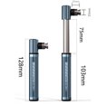 thumbnail image 4 of Graflsoa Compact Aluminum Alloy Bike Pump - High Pressure 130PSI, Portable for Road & Mountain Bikes, Black/Titanium, Mini Design for Easy Storage, 4 of 7