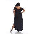thumbnail image 4 of White Mark Women's Cold Shoulder Maxi Dress, 4 of 5