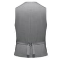 thumbnail image 2 of Mens Basic Business Waist Coat Casual Sleeveless Work Blazer Formal Suit Vest for Prom Wedding, 2 of 4