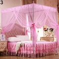 thumbnail image 2 of CHOK Cozy Pink Square Bed Canopy for Girls  Romantic Mosquito Net, 2 of 4