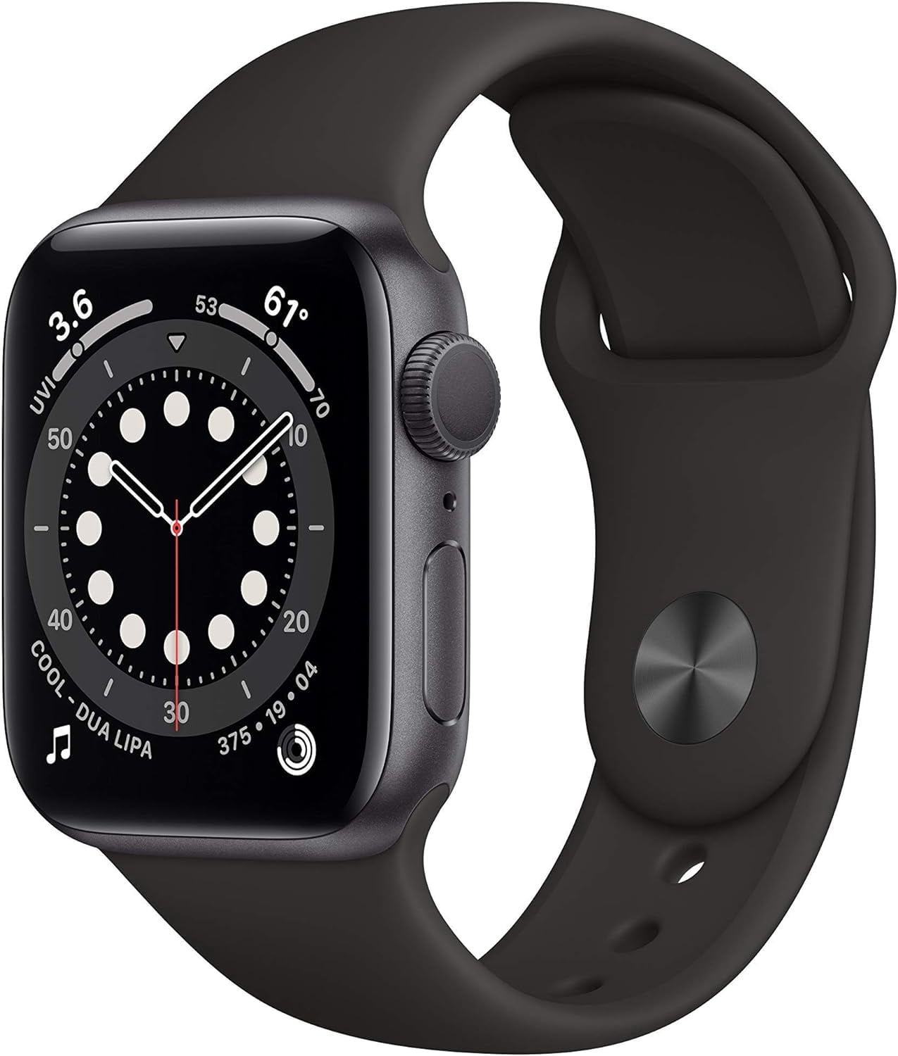 Refurbished Apple Watch Series 6 Aluminum 44mm A2292 (GPS Only, No Cellular) Space Gray (Grade A)