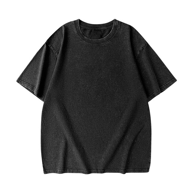 Styesk T-Shirts pour Hommes Vintage Couleur Unie Décontracté Manches Courtes Col Rond