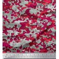 thumbnail image 1 of Soimoi polyester Crepe Fabric Two Tone With Grey Camouflage Decor Fabric Printed Yard 42 Inch Wide, 1 of 3