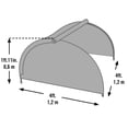 thumbnail image 3 of ShelterLogic Grow IT 4 x 4 x 2 ft Translucent Backyard Raised Bed Round Greenhouse, 3 of 6